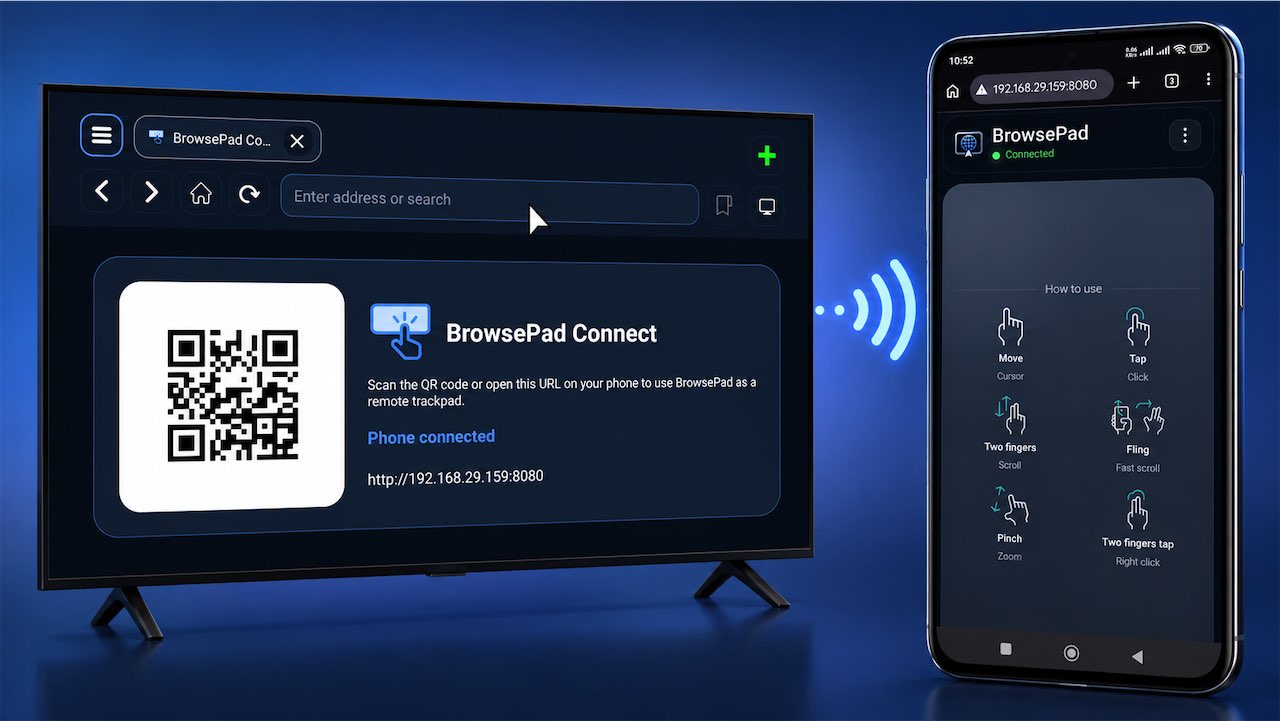 BrowsePad Android TV screenshot 1