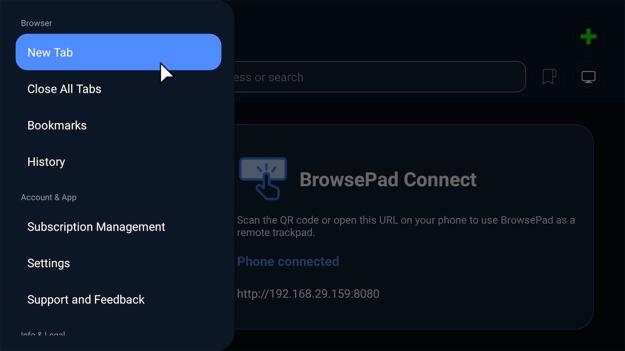 BrowsePad Android TV screenshot 3