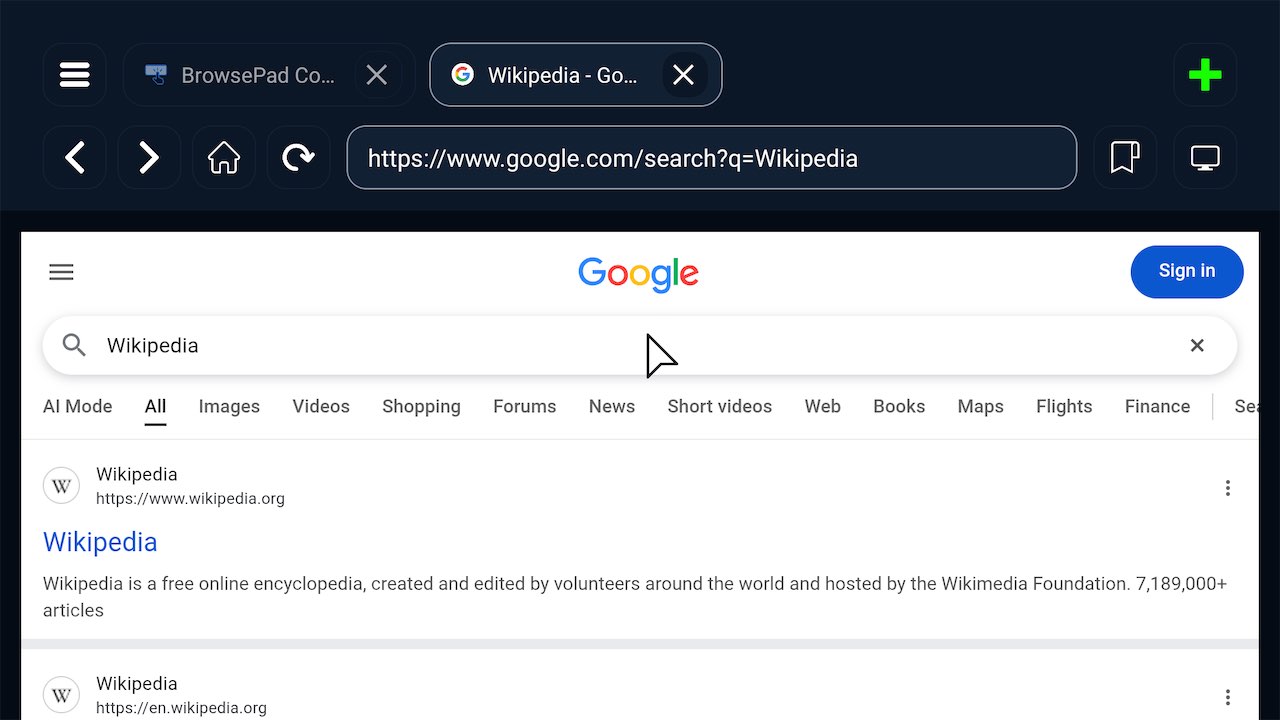 BrowsePad Android TV screenshot 4