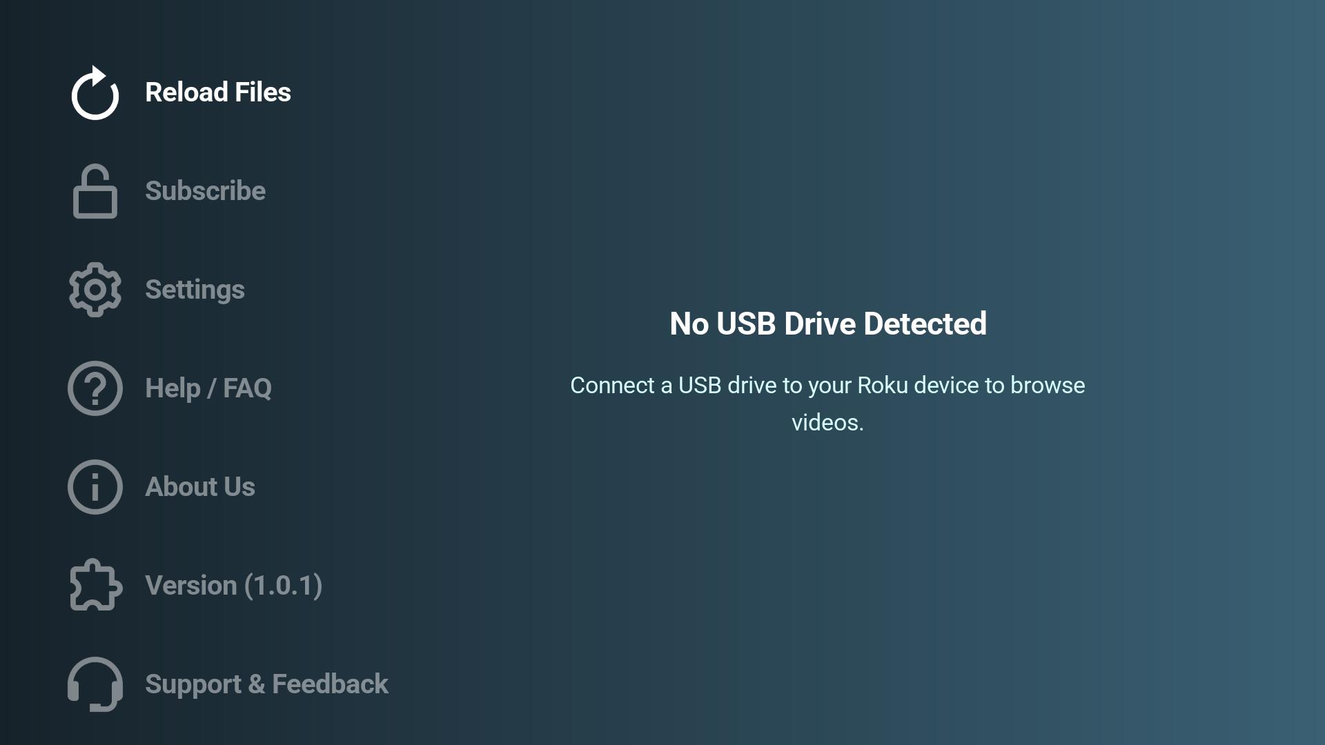 Dino USB Player Roku TV screenshot