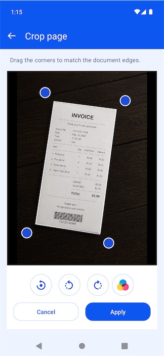 Ditto Scan document scanner screenshot