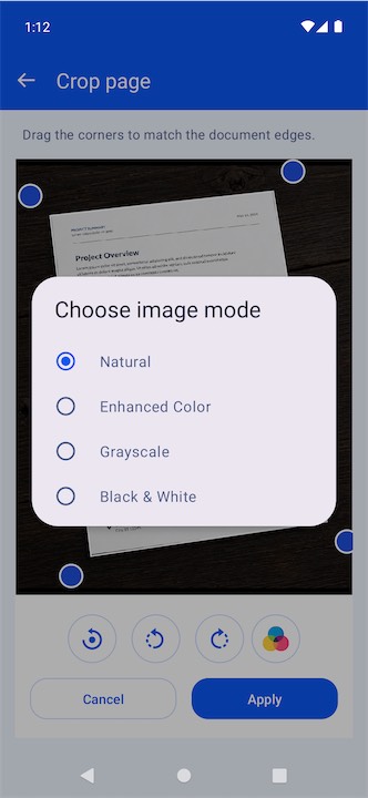 Ditto Scan document scanner screenshot