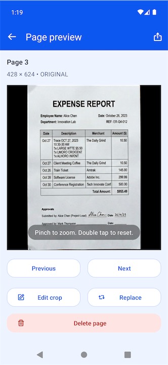 Ditto Scan document scanner screenshot
