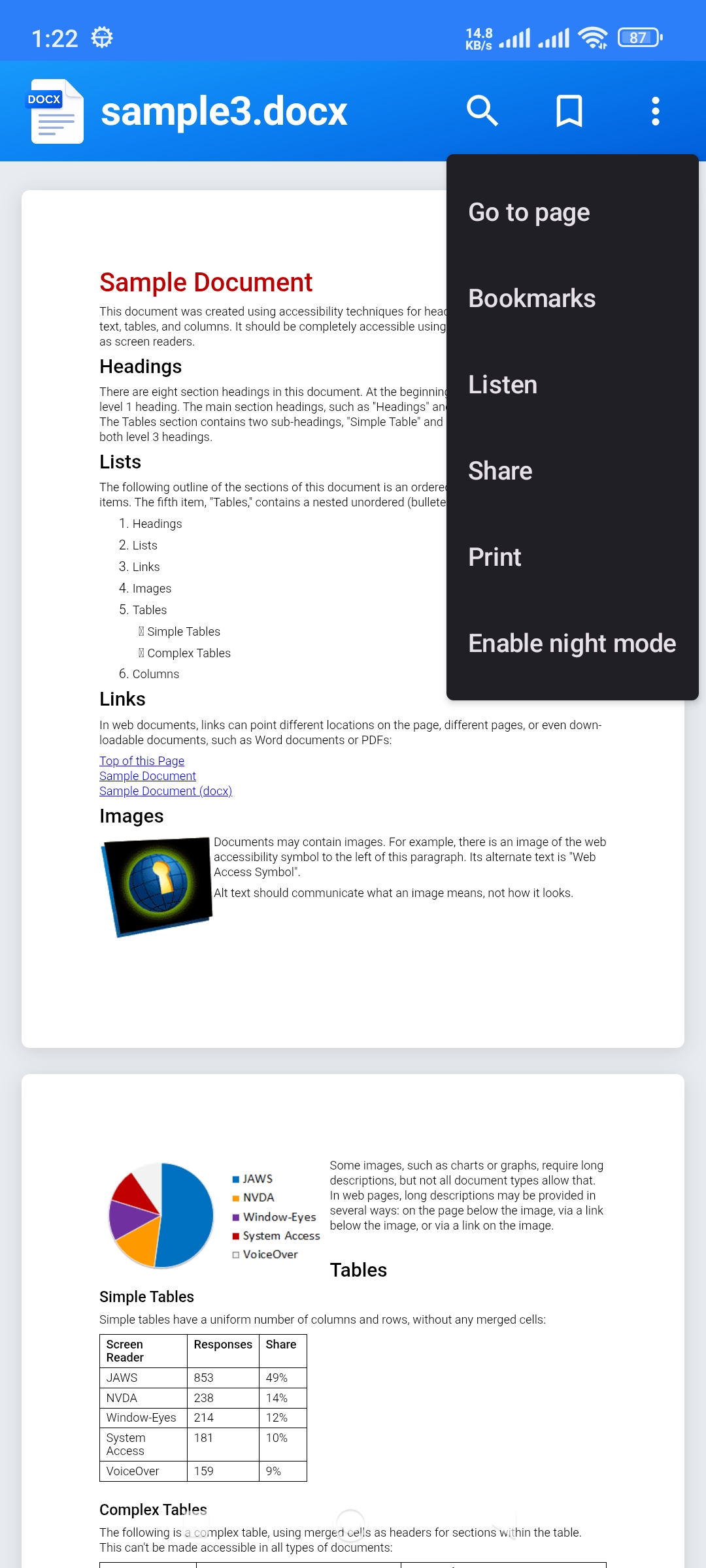 Docx Viewer Android app screenshot 4