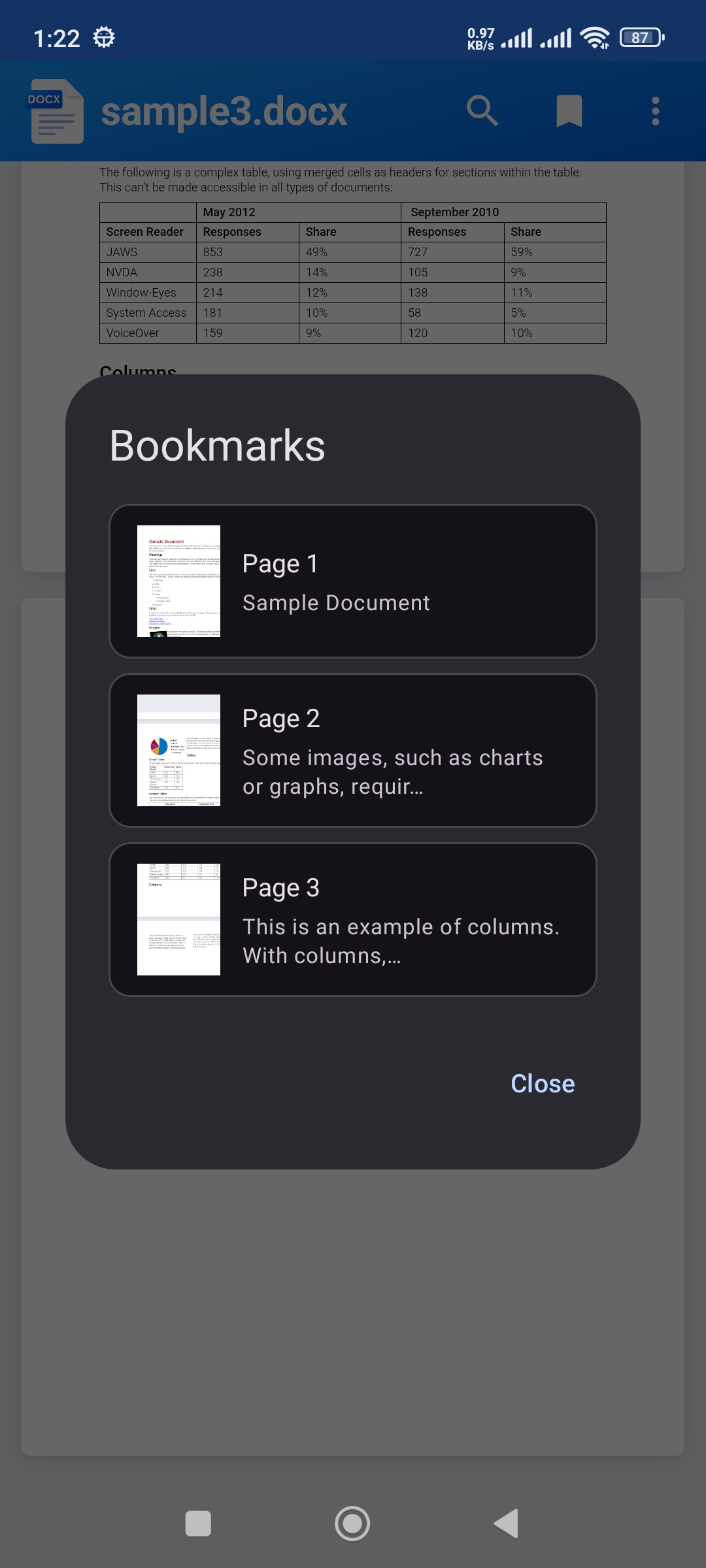Docx Viewer Android app screenshot 5