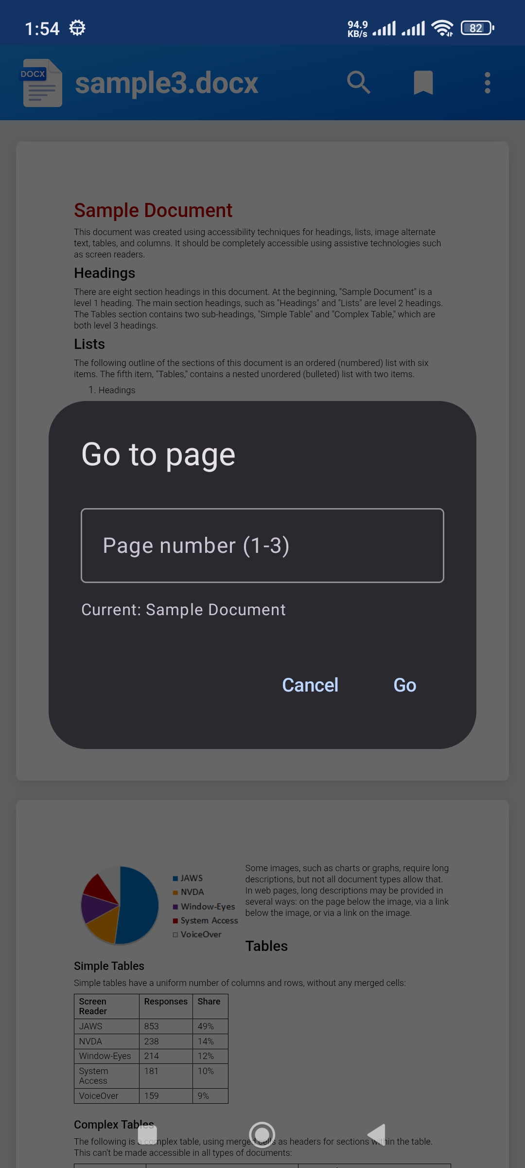 Docx Viewer Android app screenshot 6