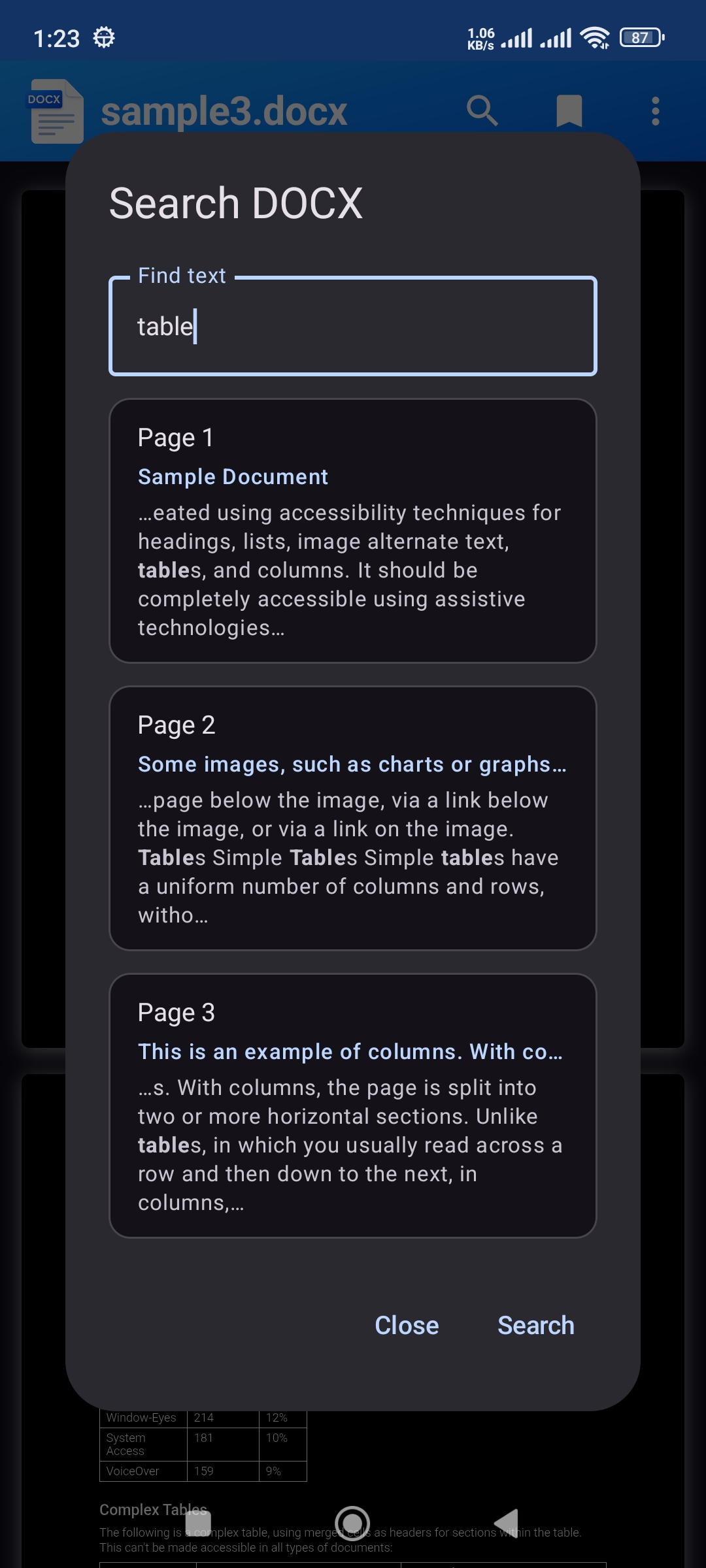 Docx Viewer Android app screenshot 8