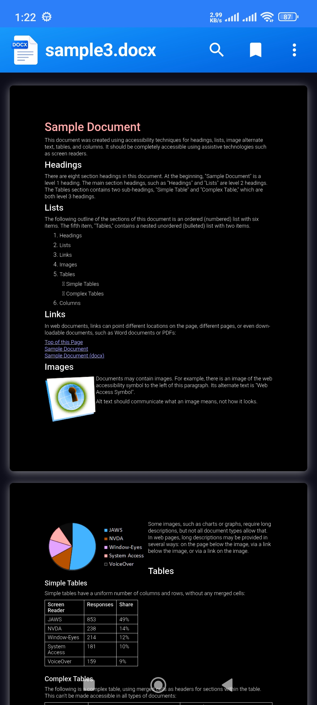 Docx Viewer Android app screenshot 9