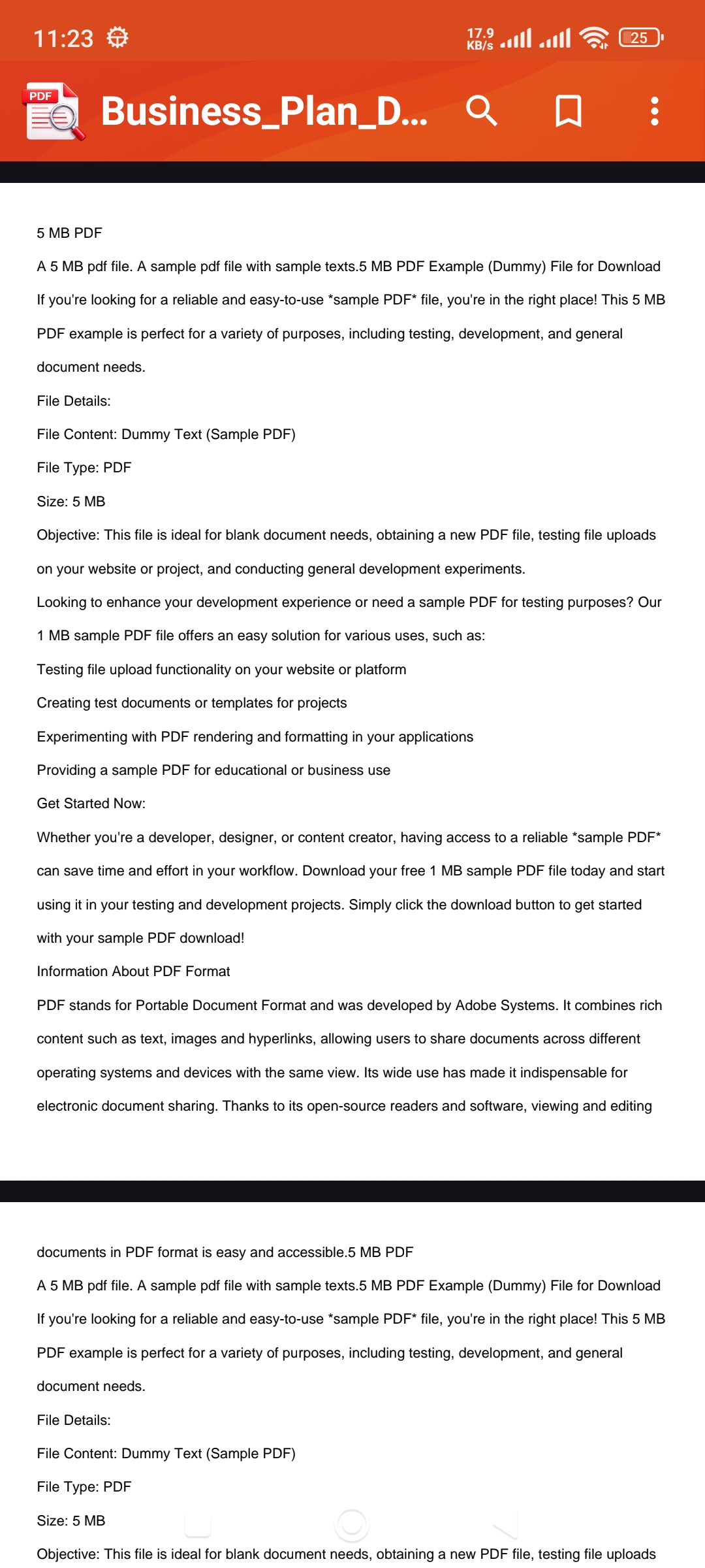PDF Viewer Android app screenshot 2