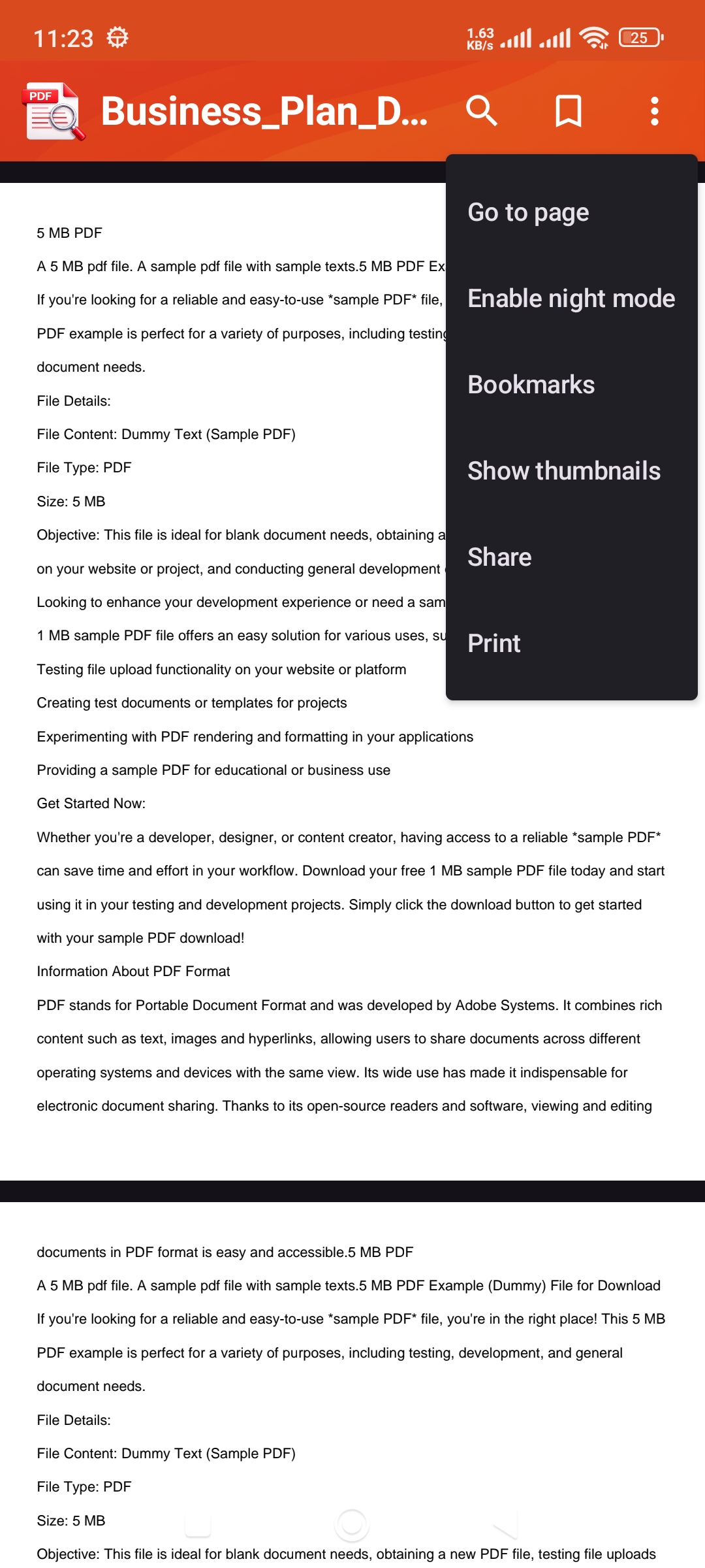 PDF Viewer Android app screenshot 3