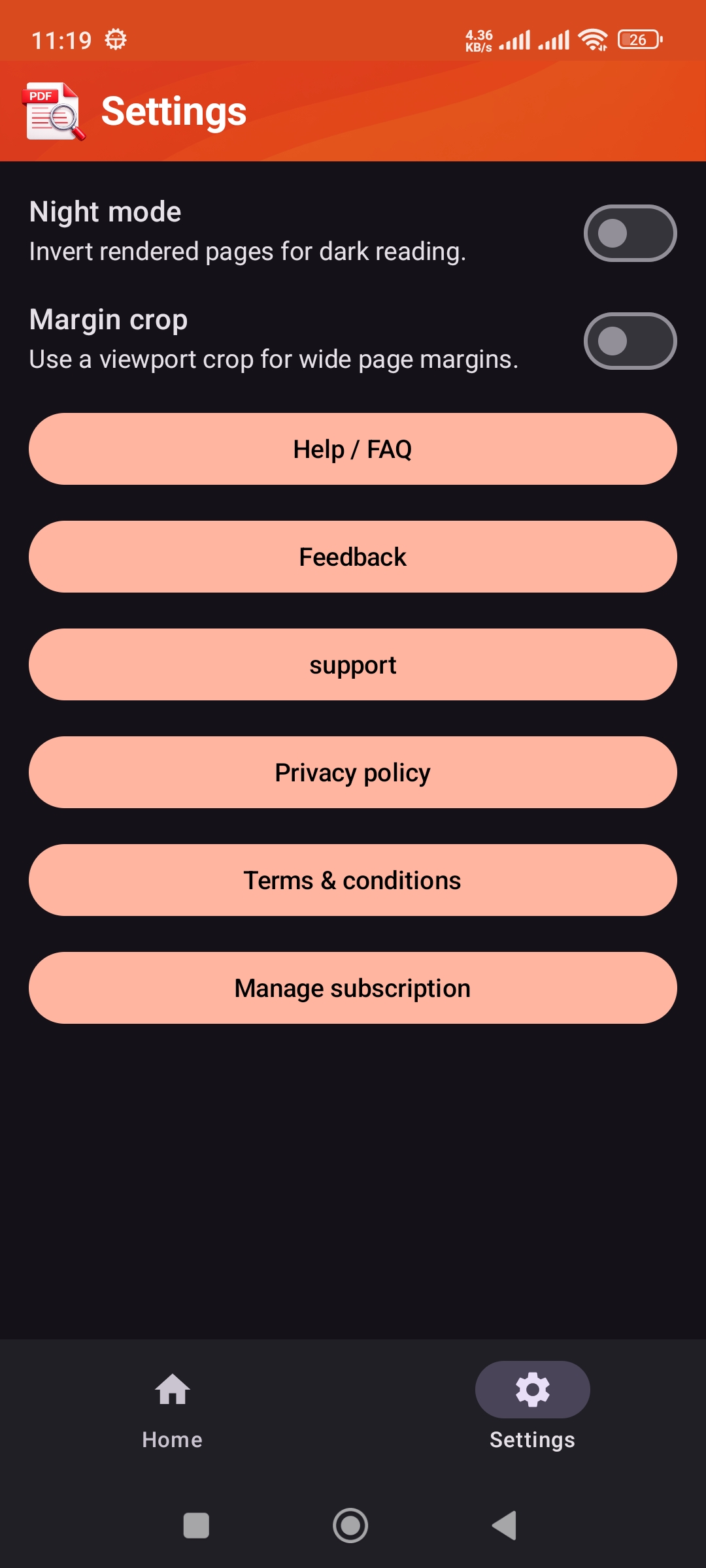 PDF Viewer Android app screenshot 8