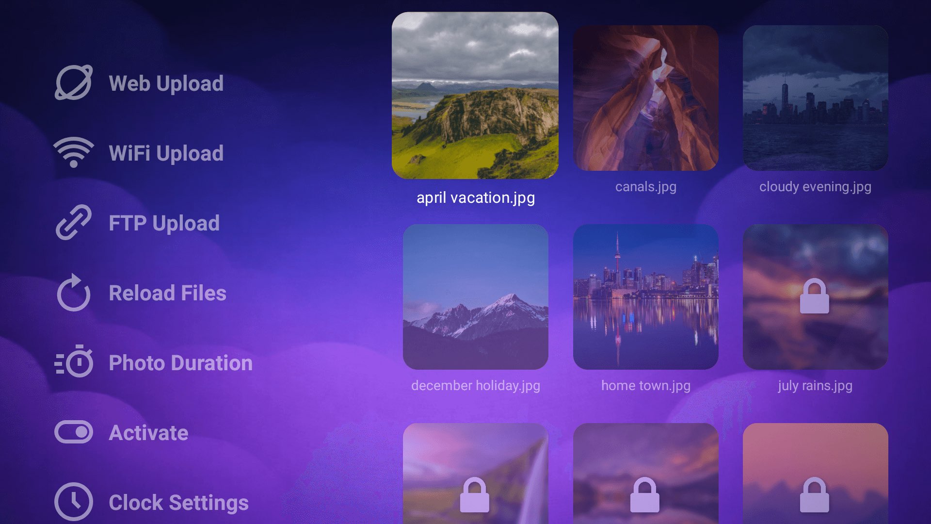 TV PDF Viewer Screenshot - Main Home Interface