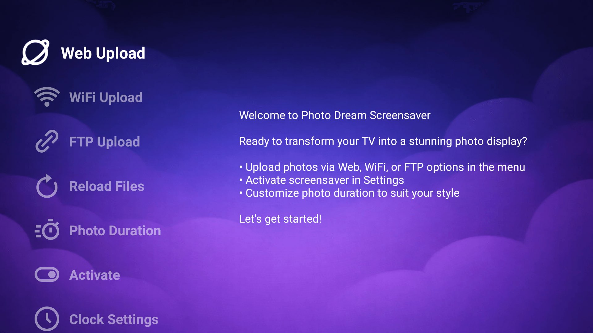 TV PDF Viewer Screenshot - Empty Home Interface