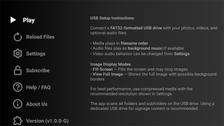Simple USB Signage Android TV screenshot 2