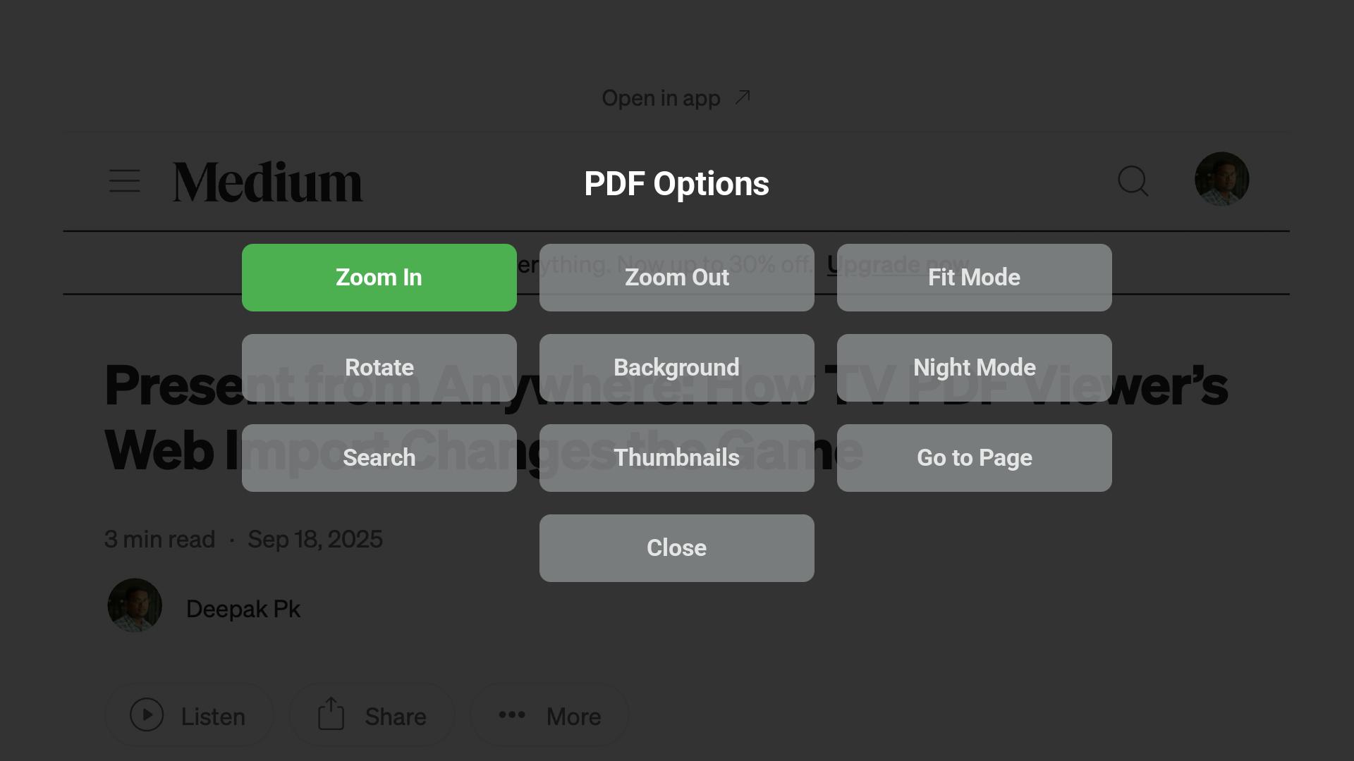 TV PDF Viewer Roku TV screenshot 3