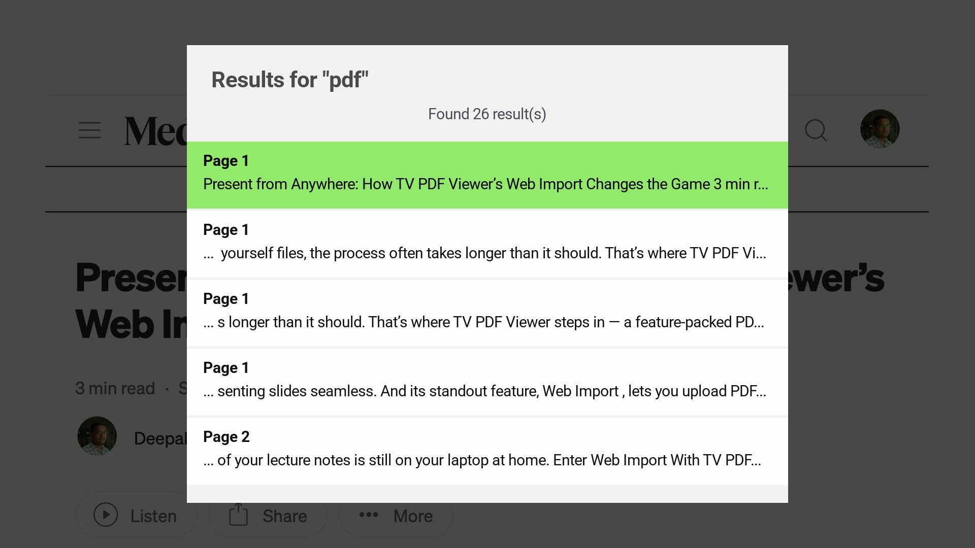 TV PDF Viewer Roku TV screenshot 7