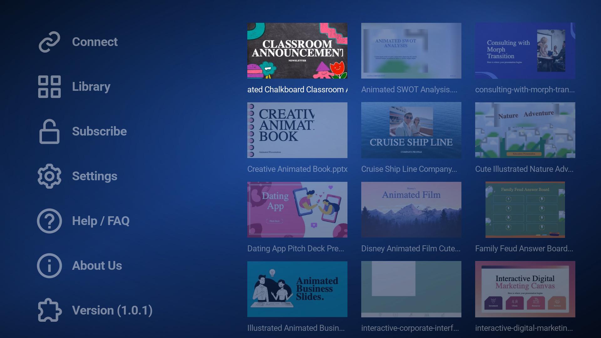 TV PPTX Viewer Roku TV screenshot 1