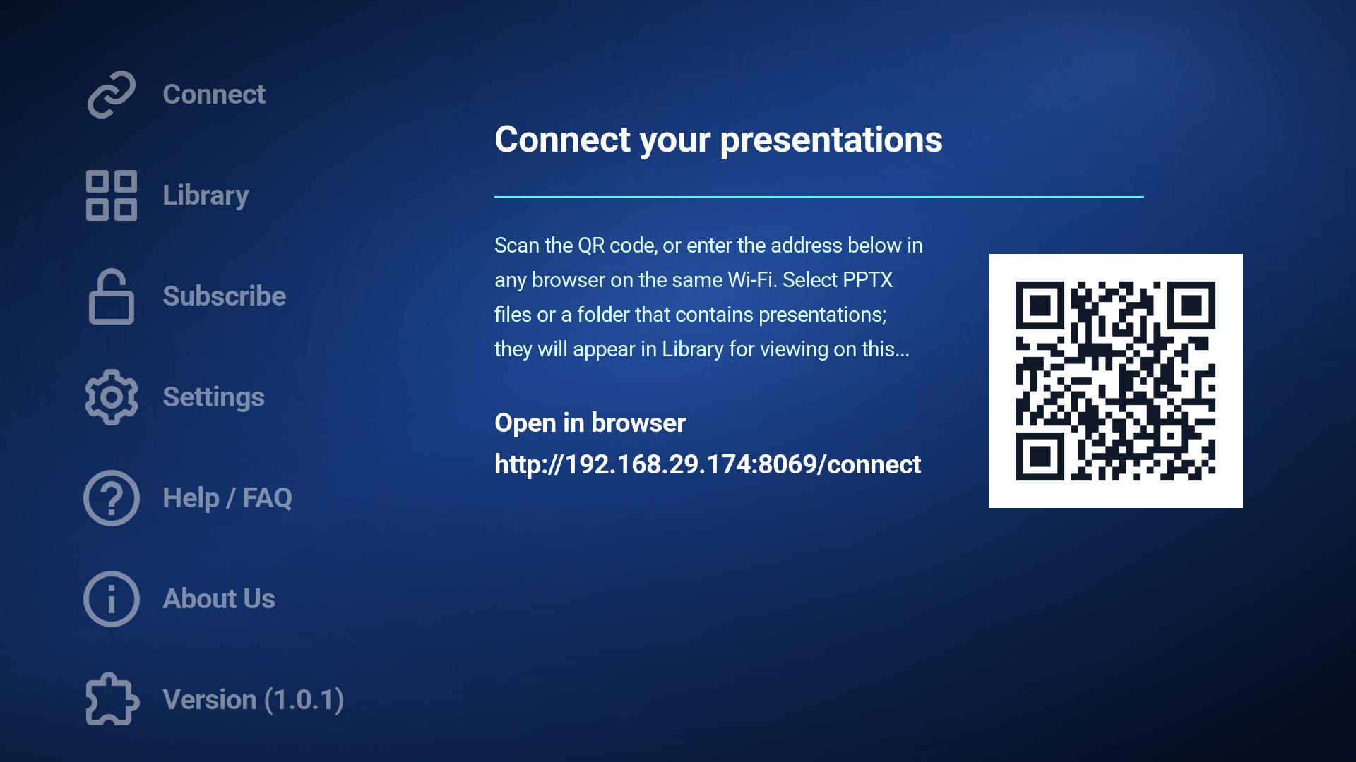 TV PPTX Viewer Roku TV screenshot 1